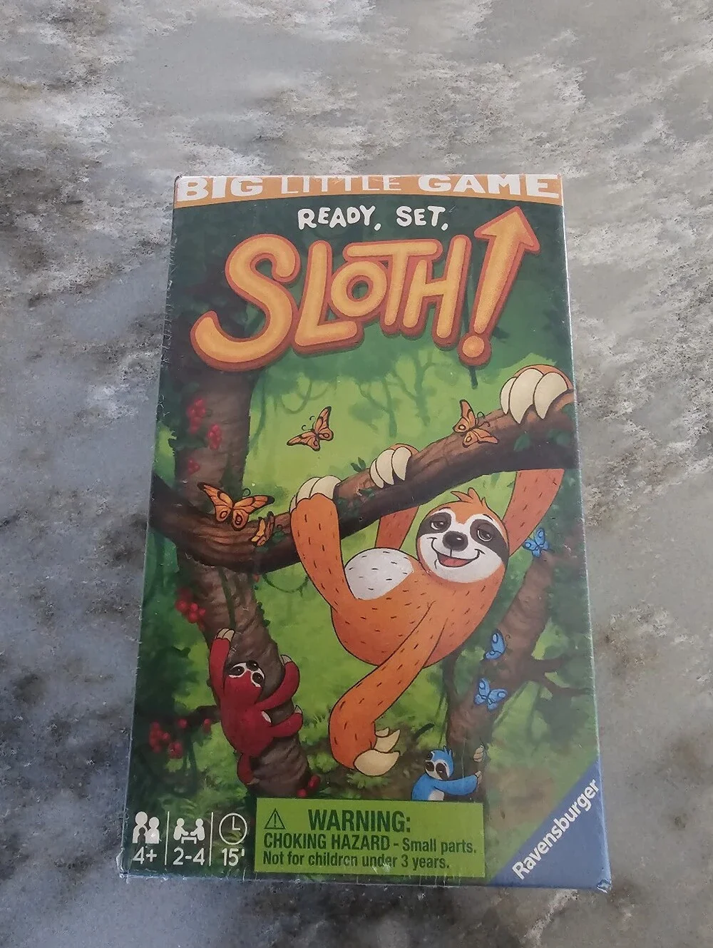 Ravensburger Ready Set Sloth Big Little Board Game New Sealed Travel Kids 4+